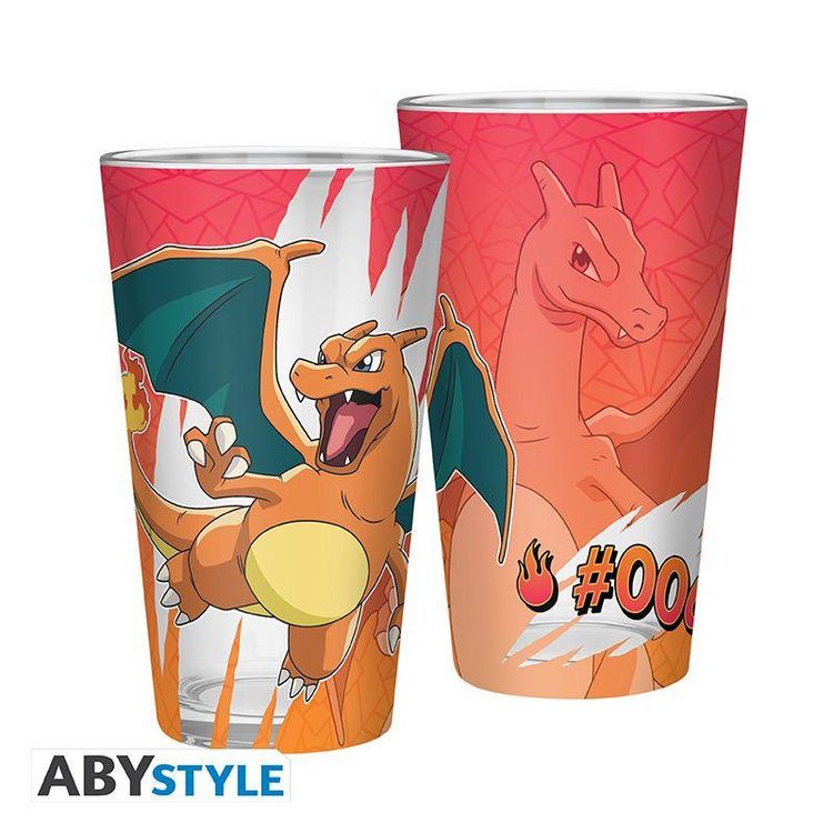 Produktbild: POKEMON - Large Glass Premium - 400ml - Charizard