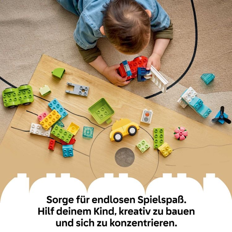 Produktbild: LEGO DUPLO 10474 Kreative Fahrzeuge, Lernspielzeug f&uuml;r Kleinkinder ab 1