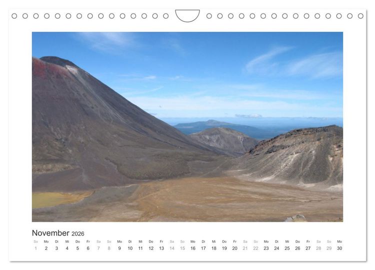 Produktbild: Traumziel Neuseelands Nordinsel 2026 (Wandkalender 2026 DIN A4 quer), CALVENDO Monatskalender