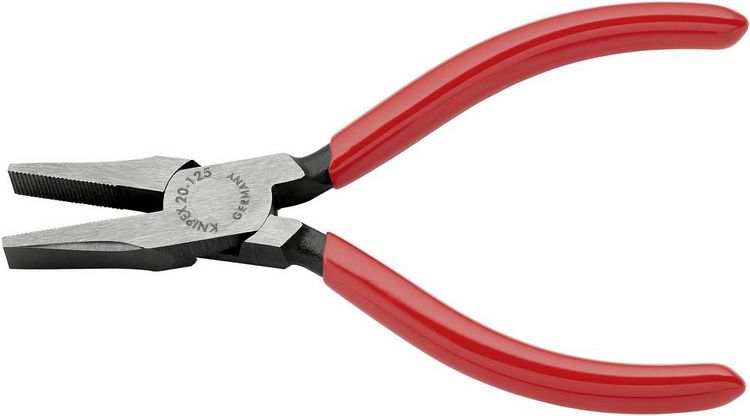Produktbild: Knipex 20 01 125 Elektronik- u. Feinmechanik Flachzange Gerade Chrom-Vanadium Elektrostahl 125 mm
