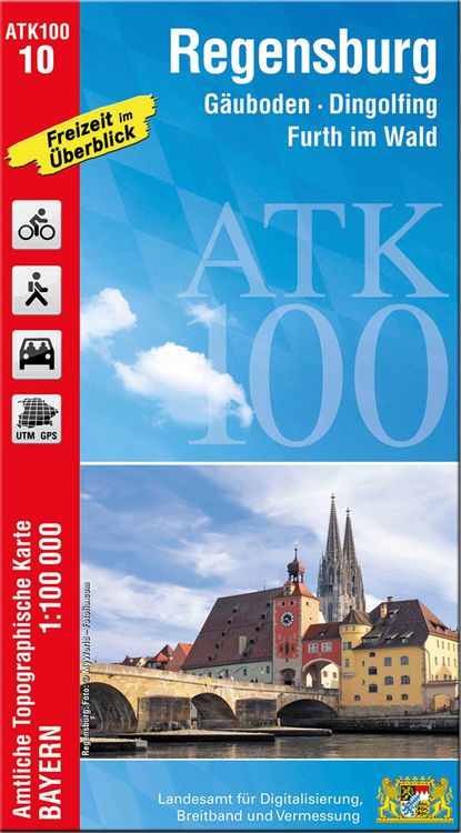 Produktbild: ATK100-10 Regensburg (Amtliche Topographische Karte 1:100000)