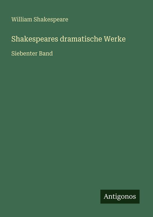 Produktbild: Shakespeares dramatische Werke