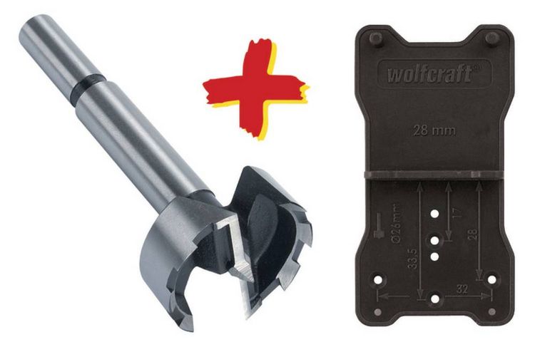 Produktbild: Wolfcraft 8728000 Forstnerbohrer 35mm Gesamtl&auml;nge 90mm Zylinderschaft 1St.