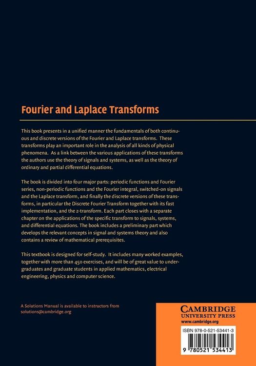 Produktbild: Fourier and Laplace Transforms