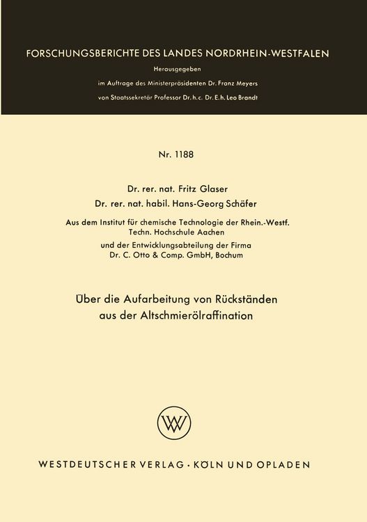 Produktbild: &Uuml;ber die Aufarbeitung von R&uuml;ckst&auml;nden aus der Altschmier&ouml;lraffination