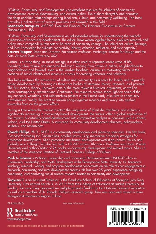 Produktbild: Culture, Community, and Development
