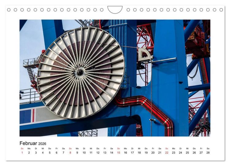 Produktbild: Hamburger Hafen - In der Welt der Container-Riesen (Wandkalender 2026 DIN A4 quer), CALVENDO Monatskalender