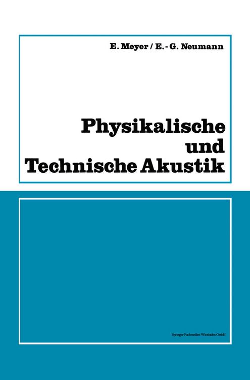 Produktbild: Physikalische und Technische Akustik