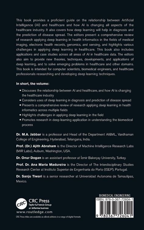 Produktbild: Deep Learning in Biomedical and Health Informatics