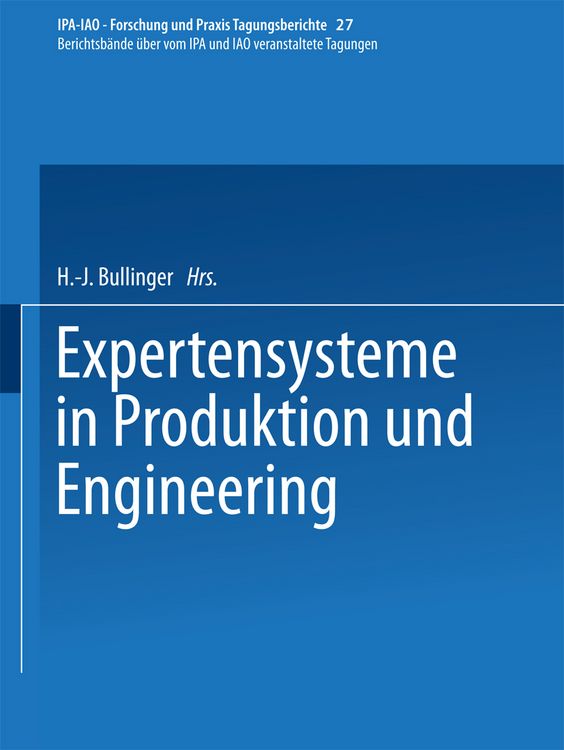 Produktbild: Expertensysteme in Produktion und Engineering