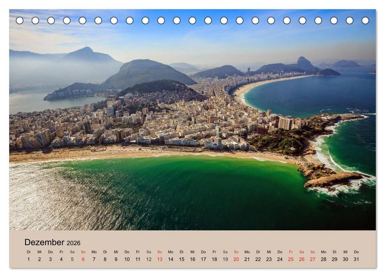 Produktbild: Brasilien. Impressionen (Tischkalender 2026 DIN A5 quer), CALVENDO Monatskalender