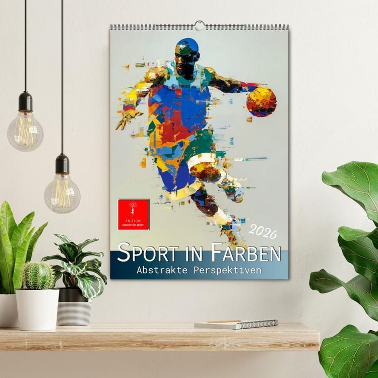 Produktbild: Sport in Farben (Wandkalender 2026 DIN A2 hoch), CALVENDO Monatskalender