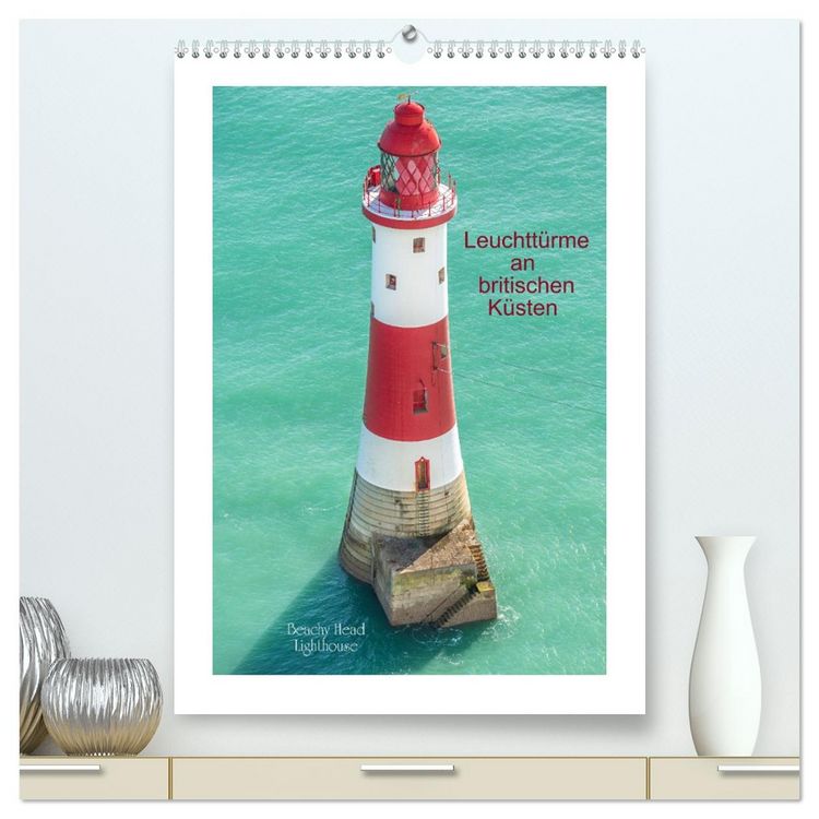 Produktbild: Leuchtt&uuml;rme an britischen K&uuml;sten (hochwertiger Premium Wandkalender 2026 DIN A2 hoch), Kunstdruck in Hochglanz