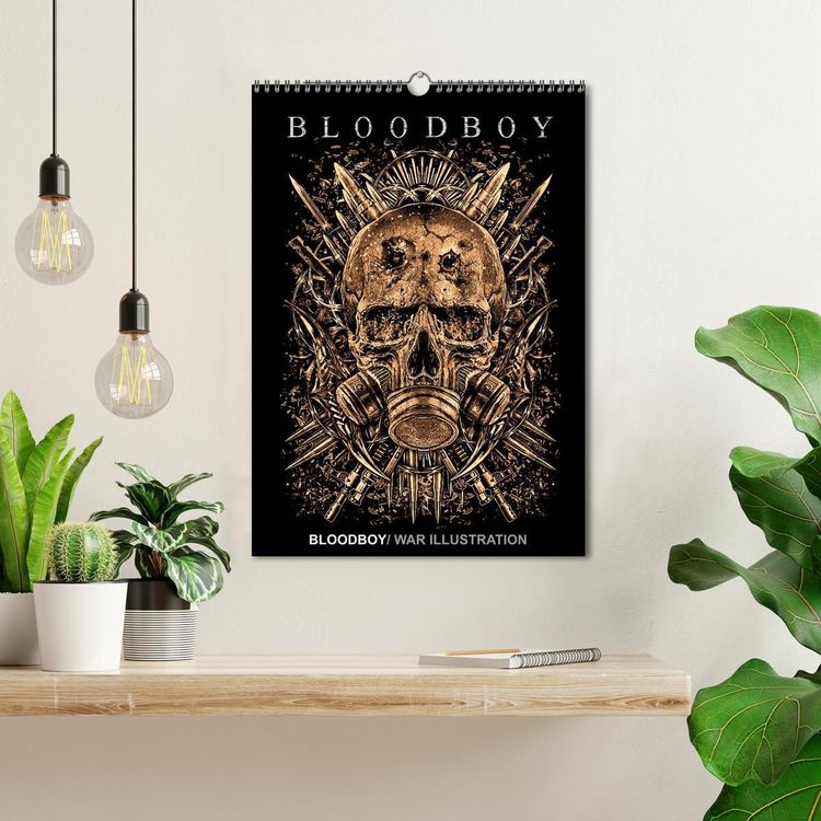 Produktbild: BLOODBOY/WAR ILLUSTRATION (Wandkalender 2026 DIN A3 hoch), CALVENDO Monatskalender