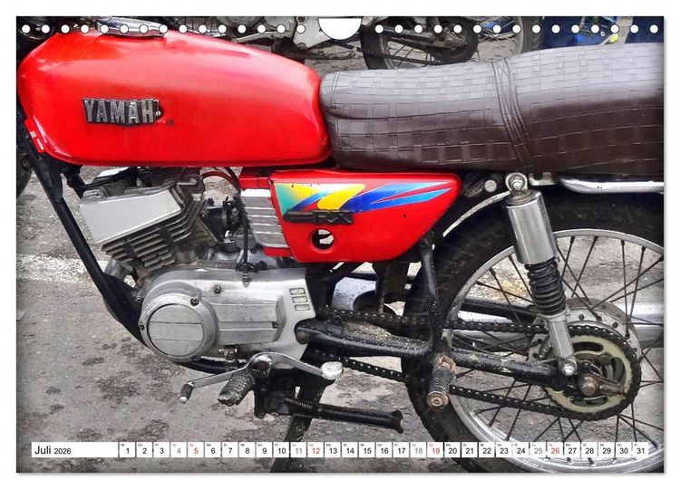 Produktbild: Zweirad Nostalgie - YAMAHA in Kuba (Wandkalender 2026 DIN A4 quer), CALVENDO Monatskalender