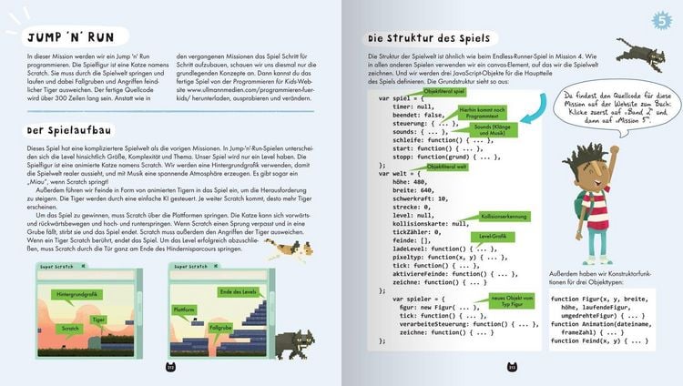 Produktbild: Programmieren f&uuml;r Kids &ndash; Entwickle f&uuml;nf Games mit HTML und JavaScript