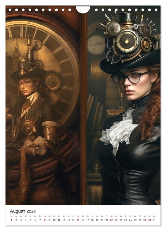 Produktbild: Voll unter Dampf: Steampunker (Wandkalender 2026 DIN A4 hoch), CALVENDO Monatskalender