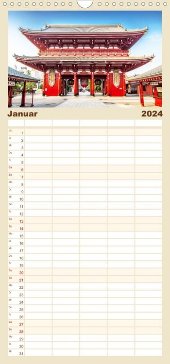 Produktbild: Familienplaner Tokio entdecken (Wandkalender 2023 , 21 cm x 45 cm, hoch)