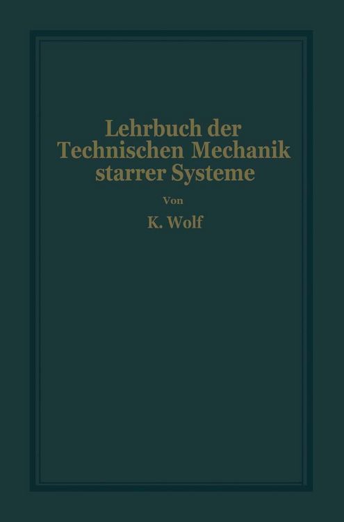 Produktbild: Lehrbuch der Technischen Mechanik starrer Systeme