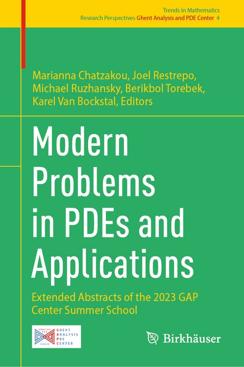 Produktbild: Modern Problems in PDEs and Applications