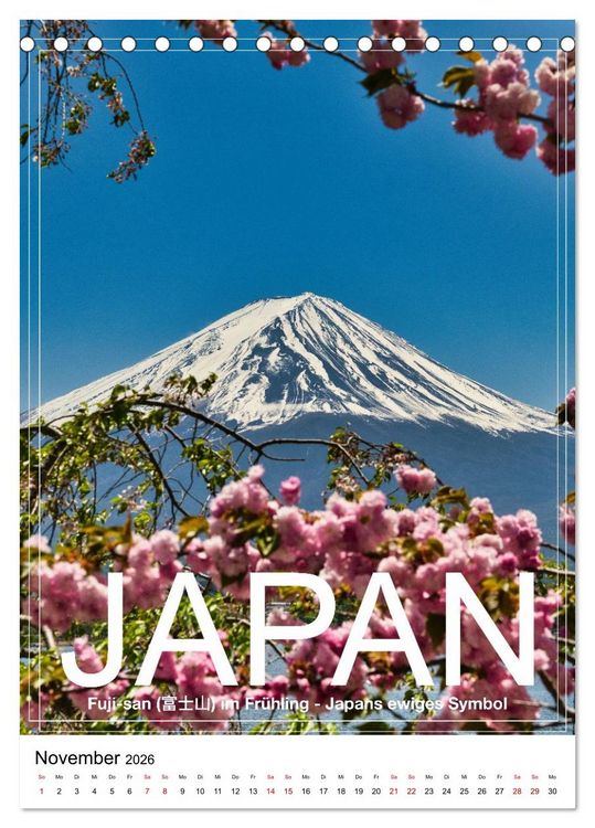Produktbild: Japan PosterArt 2024 (Tischkalender 2026 DIN A5 hoch), CALVENDO Monatskalender