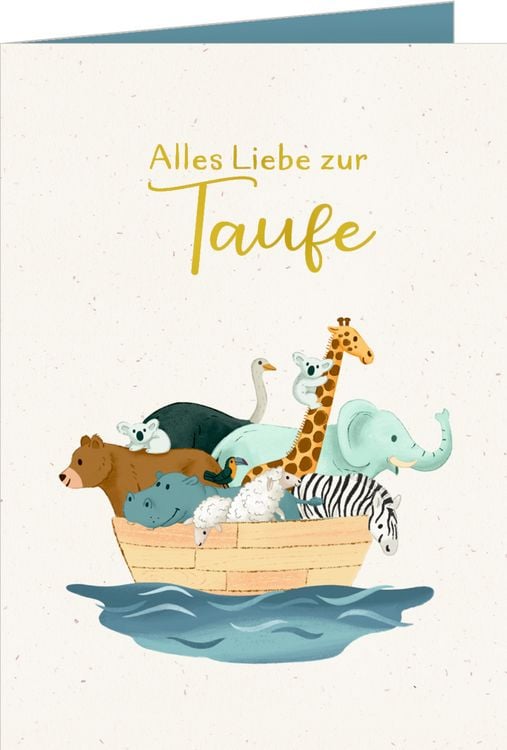 Produktbild: Pop-up-Gru&szlig;karte &ndash; Alles Liebe zur Taufe