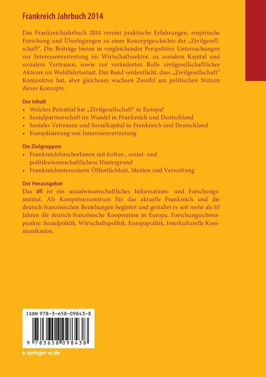 Produktbild: Frankreich Jahrbuch 2014