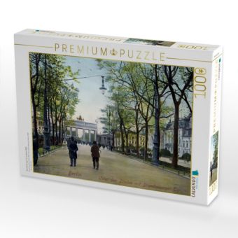 Produktbild: CALVENDO Puzzle Brandenburger Tor in Berlin 1909 | 1000 Teile Lege-Gr&ouml;&szlig;e 64x48cm Foto-Puzzle f&uuml;r gl&uuml;ckliche Stunden