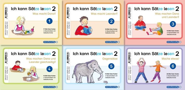 Produktbild: Ich kann S&auml;tze lesen Teil 2 in Sprechsilben mit Dana und Leander