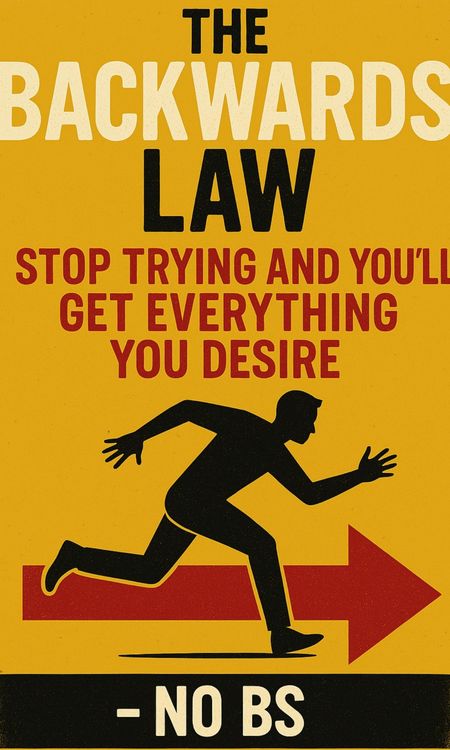 Produktbild: The Backwards Law: Stop Trying And You'll Get Everything You Desire - No BS