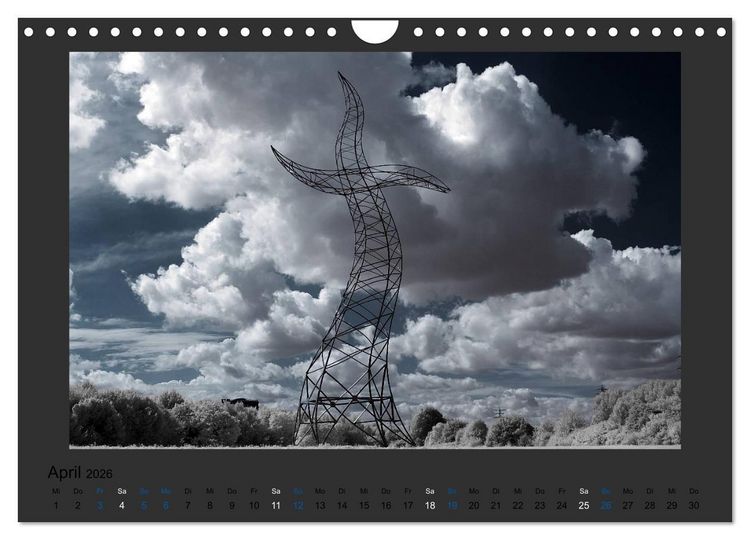 Produktbild: Surreale Landschaften. INFRARROT - Wenn gr&uuml;n zu wei&szlig; wird (Wandkalender 2026 DIN A4 quer), CALVENDO Monatskalender