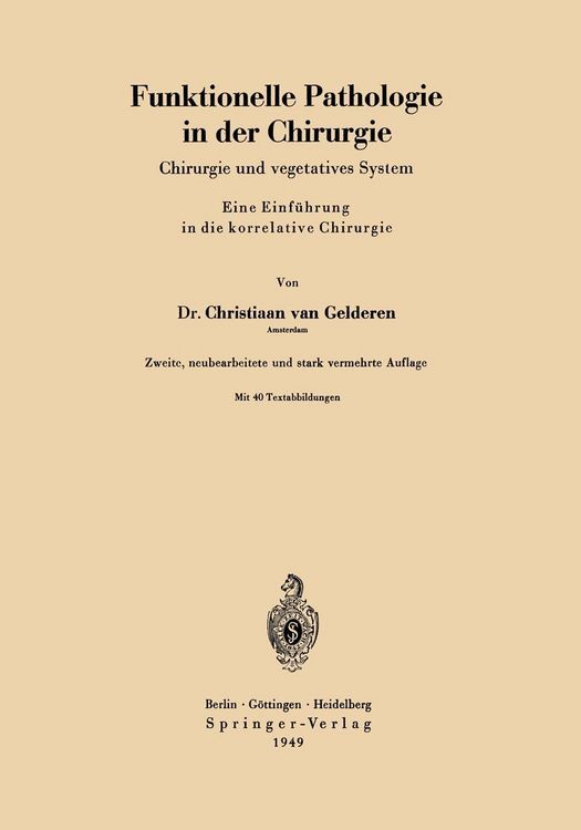 Produktbild: Funktionelle Pathologie in der Chirurgie