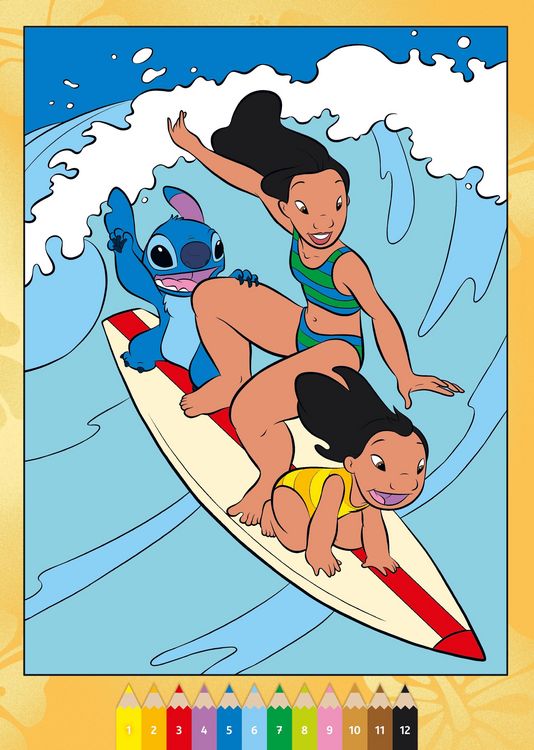 Produktbild: CreArt Malen nach Zahlen ab 7 Disney - Lilo & Stitch