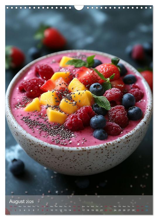 Produktbild: Smoothie Bowl Bliss (Wall Calendar 2026 DIN A3 portrait), CALVENDO 12 Month Wall Calendar