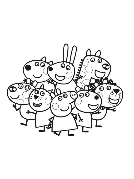 Produktbild: Peppa Wutz Ausmalbilder: Mein Schablonen-Malbuch