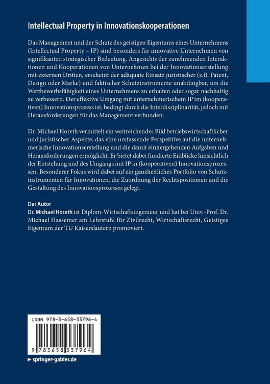 Produktbild: Intellectual Property in Innovationskooperationen