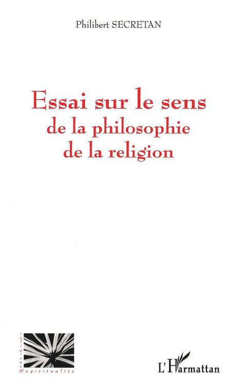 Produktbild: Essai sur le sens de la philosophie de la religion