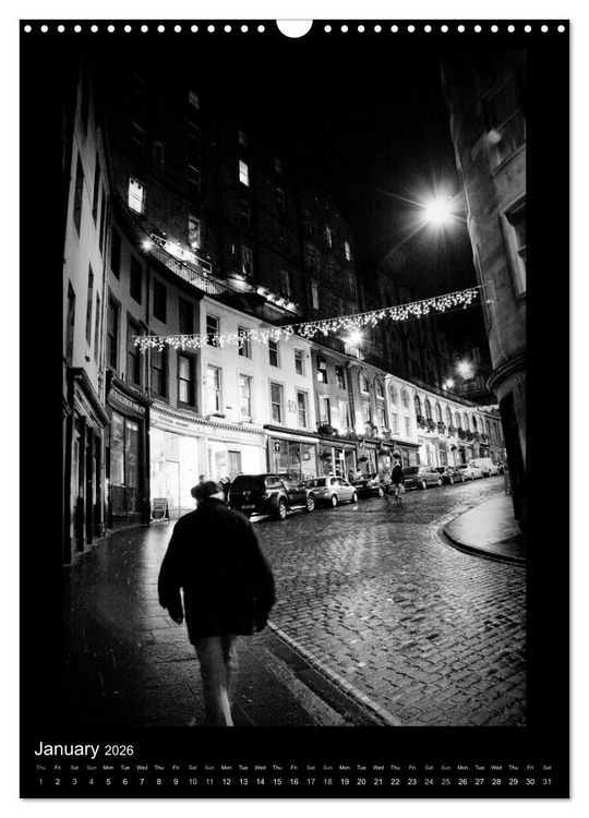 Produktbild: EDINBURGH NOIR (Wall Calendar 2026 DIN A3 portrait), CALVENDO 12 Month Wall Calendar