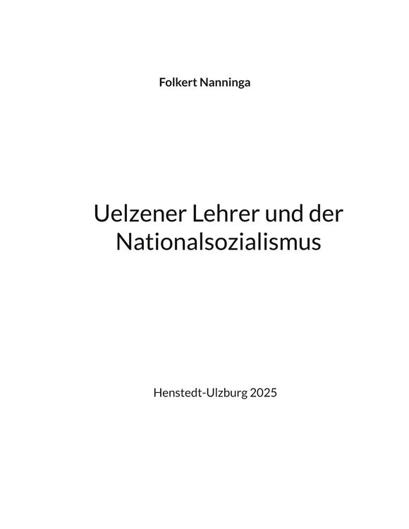 Produktbild: Uelzener Lehrer und der Nationalsozialismus