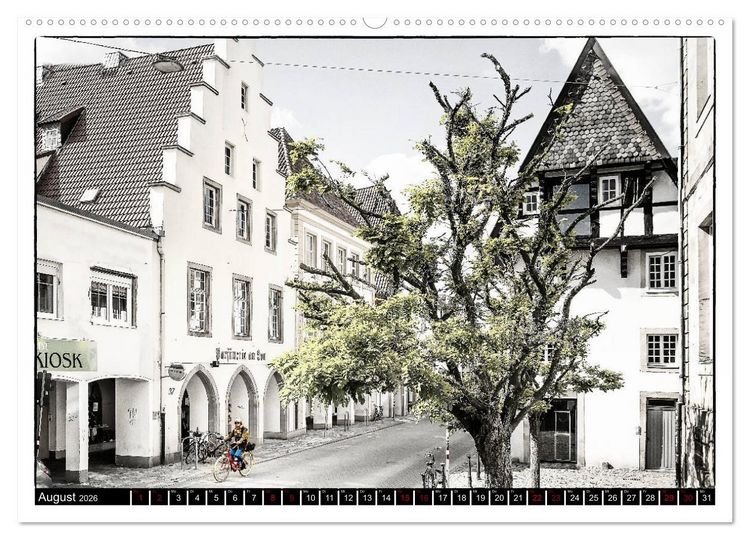 Produktbild: Osnabr&uuml;ck f&auml;hrt Fahrrad (Wandkalender 2026 DIN A2 quer), CALVENDO Monatskalender