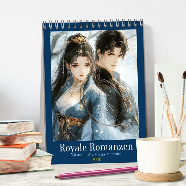 Produktbild: Royale Romanzen (Tischkalender 2026 DIN A5 hoch), CALVENDO Monatskalender
