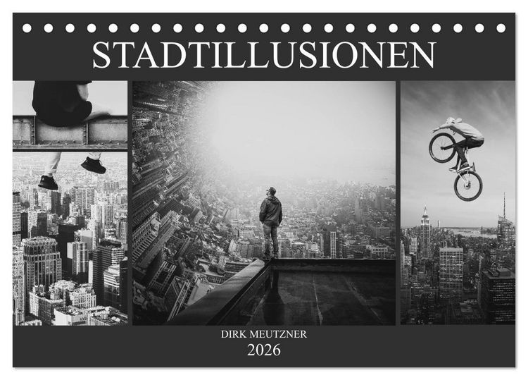 Produktbild: Stadtillusionen (Tischkalender 2026 DIN A5 quer), CALVENDO Monatskalender