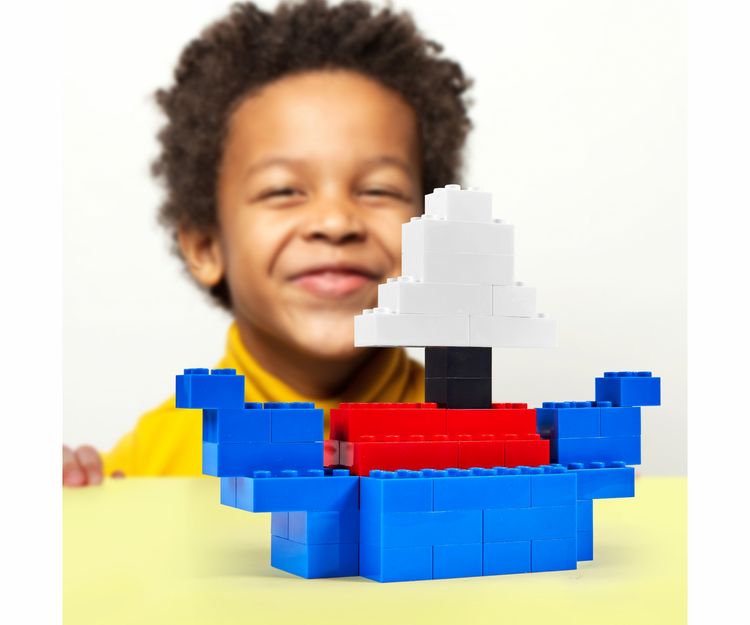 Produktbild: Simba 104118906 - Blox Steine in Dose, Konstruktionsspielzeug, 100, blau