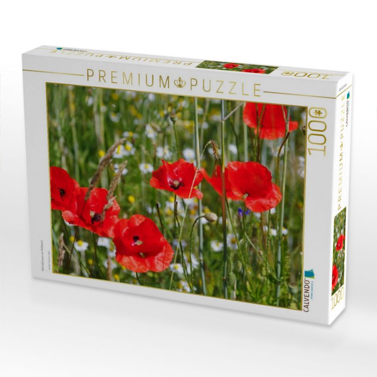 Produktbild: CALVENDO Puzzle Mohnblumen am Feldrand | 1000 Teile Lege-Gr&ouml;&szlig;e 64x48cm Foto-Puzzle f&uuml;r gl&uuml;ckliche Stunden