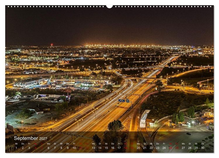 Produktbild: Traffic Lights - Gro&szlig;stadtverkehr der sch&ouml;nsten Metropolen von oben (hochwertiger Premium Wandkalender 2027 DIN A2 quer), Kunstdruck in Hochglanz