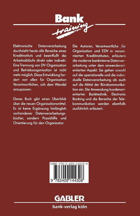 Produktbild: Organisation im Bankbetrieb