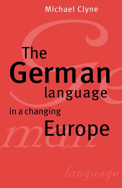 Produktbild: The German Language in a Changing Europe