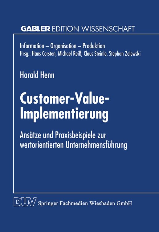 Produktbild: Customer-Value-Implementierung