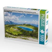 Produktbild: CALVENDO Puzzle Beeindruckende Landschaft des Totengebirges und dem Speichersee auf der H&ouml;ss in Hinterstoder 1000 Teile Lege-Gr&ouml;&szlig;e 64 x 48 cm Foto-Puzzle Bild von Markus Schieder