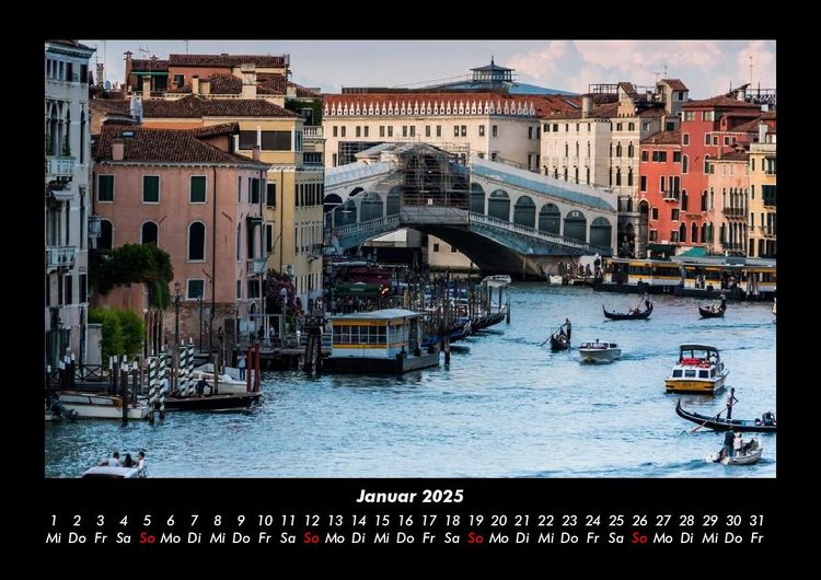 Produktbild: Venedigs Sch&ouml;nheit 2025 Fotokalender DIN A3